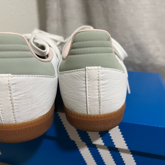Cute Spring Adidas Samba OG women’s size 8.5. ID0492 green and white - Picture 8 of 11
